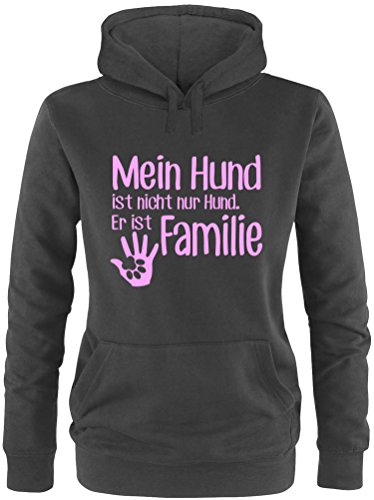 EZYshirt® Mein Hund ist Nicht nur Hund! Er ist Familie Damen Hoodie von Ezyshirt