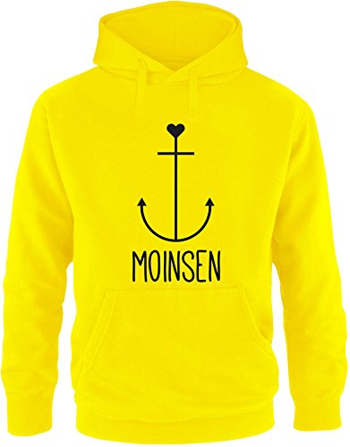 EZYshirt® Moinsen | Hamburg | Moin Moin | Anker Herren Hoodie | Herren Kapuzenpullover | Herren Pullover von Ezyshirt