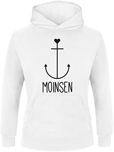 EZYshirt® Moinsen | Hamburg | Moin Moin | Anker Kinder Hoodie | Kinder Kapuzenpullover | Kinder Pullover von Ezyshirt