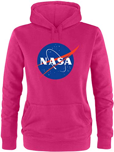 EZYshirt® NASA Official Logo Pullover Damen | Frauen Kapuzenpullover | Hoodie von Ezyshirt