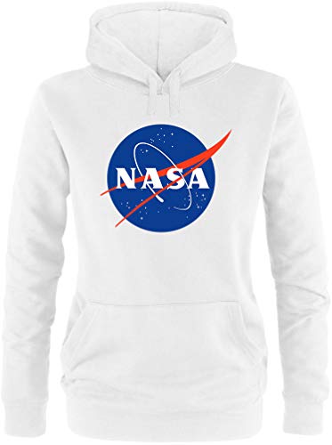 EZYshirt® NASA Official Logo Pullover Damen | Frauen Kapuzenpullover | Hoodie von Ezyshirt