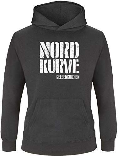 EZYshirt® Nordkurve auf Schalke Kinder Hoodie | Kinder Kapuzenpullover | Kinder Pullover von Ezyshirt