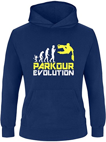 EZYshirt® Parkour Evolution Kinder Hoodie von Ezyshirt