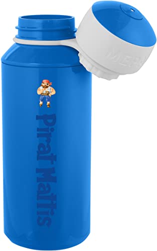 EZYshirt® Piraten-Sammlung Personalisierte Trinkflasche mit Pop-Up Verschluß von Ezyshirt