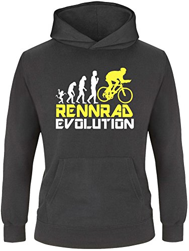 EZYshirt® Rennrad Evolution Kinder Hoodie von Ezyshirt