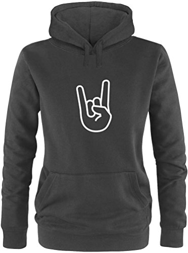 EZYshirt® Rock Hand Damen Hoodie von Ezyshirt