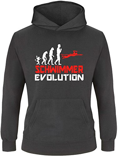 EZYshirt® Schwimmer Evolution Kinder Hoodie von Ezyshirt