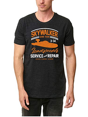 EZYshirt® Skywalker & Son Herren T-Shirt Organic Cotton Rundhals Premium Shirt | Bio Baumwolle T-Shirt | Herren Shirt von Ezyshirt