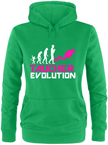 EZYshirt® Taucher Evolution Damen Hoodie von Ezyshirt