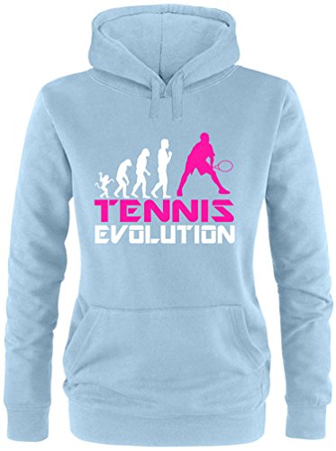 EZYshirt® Tennis Evolution Damen Hoodie von Ezyshirt