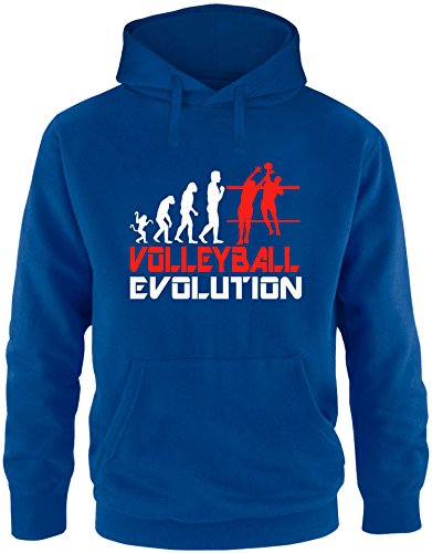 EZYshirt® Volleyball Evolution Herren Hoodie von Ezyshirt