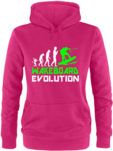 EZYshirt® Wakeboard Evolution Damen Hoodie von Ezyshirt