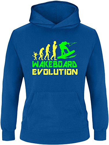 EZYshirt® Wakeboard Evolution Kinder Hoodie von Ezyshirt