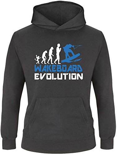 EZYshirt® Wakeboard Evolution Kinder Hoodie von Ezyshirt