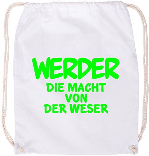 EZYshirt® Werder die Macht von der Weser Baumwoll Stoffbeutel von Ezyshirt