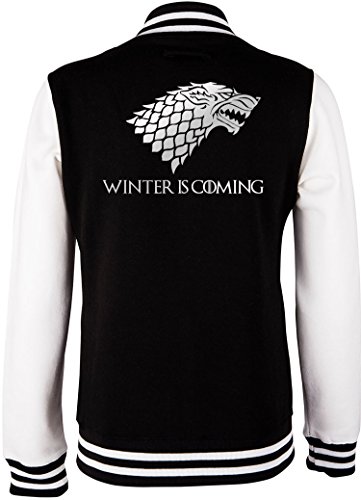 EZYshirt® Winter is comig | GOT | Game of Thrones Damen College Jacke von Ezyshirt
