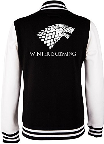 EZYshirt® Winter is comig | GOT | Game of Thrones Damen College Jacke von Ezyshirt