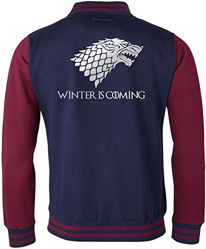 EZYshirt® Winter is comig | GOT | Game of Thrones Herren College Jacke von Ezyshirt