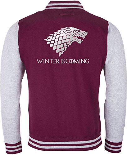 EZYshirt® Winter is comig | GOT | Game of Thrones Herren College Jacke von Ezyshirt