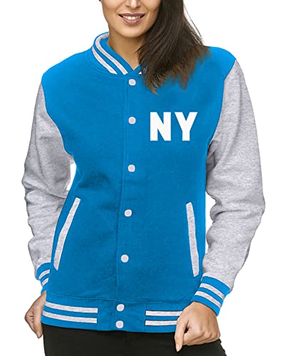 EZYshirt® Wunschinitalen Wunschnummer College Jacke für Damen | Herren College Jacke Damen | Frauen Baseball Jacke von Ezyshirt