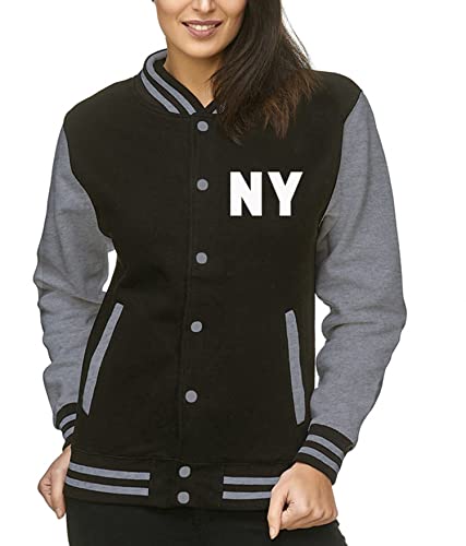 EZYshirt® Wunschinitalen Wunschnummer College Jacke für Damen | Herren College Jacke Damen | Frauen Baseball Jacke von Ezyshirt