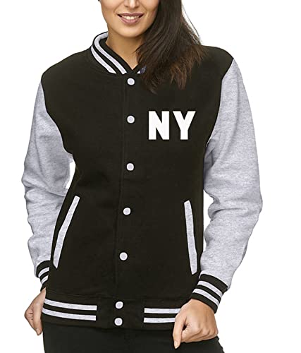 EZYshirt® Wunschinitalen Wunschnummer College Jacke für Damen | Herren College Jacke Damen | Frauen Baseball Jacke von Ezyshirt