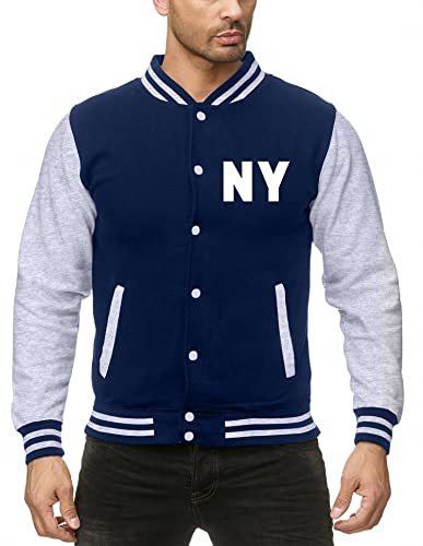 EZYshirt® Wunschinitalen Wunschnummer College Jacke für Damen | Herren College Jacke Herren | Männer Baseball Jacke von Ezyshirt