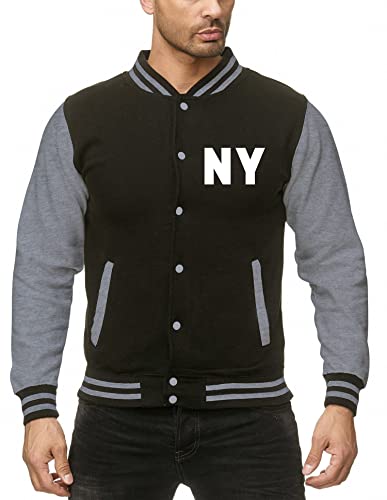 EZYshirt® Wunschinitalen Wunschnummer College Jacke für Damen | Herren College Jacke Herren | Männer Baseball Jacke von Ezyshirt