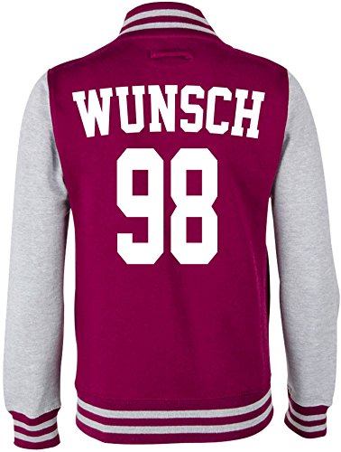 EZYshirt® Wunschname und Nummer | Damen | Herren | Kinder Superstar College Jacke von Ezyshirt