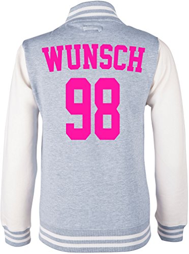 EZYshirt® Wunschname und Nummer | Damen | Herren | Kinder Superstar College Jacke von Ezyshirt