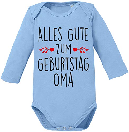 EZYshirt® Alles Gute zum Geburtstag Oma Body Baby Langarm Bio Baumwolle von Ezyshirt