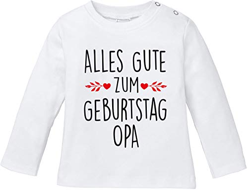 EZYshirt® Alles Gute zum Geburtstag Oma T-Shirt Baby Langarm Bio Baumwolle von Ezyshirt