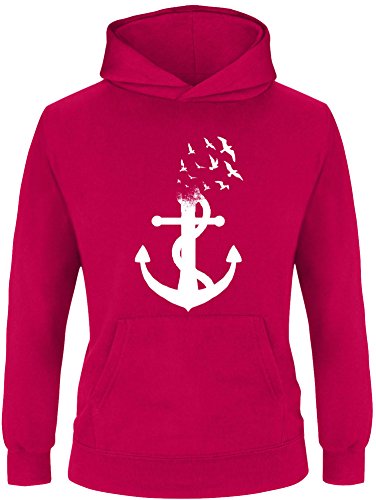 EZYshirt® Anker Ocean Kinder Hoodie | Kinder Kapuzenpullover | Kinder Pullover von Ezyshirt