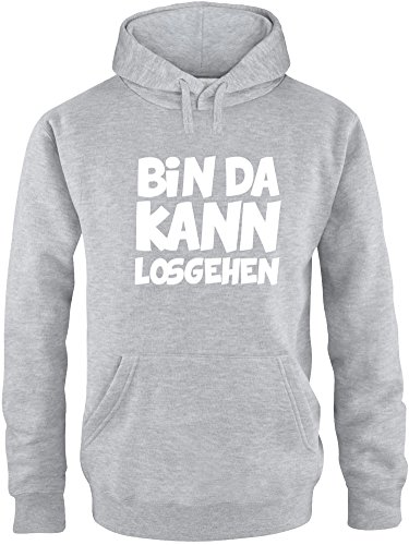 EZYshirt® Bin da kann losgehen Herren Hoodie | Herren Kapuzenpullover | Herren Pullover von Ezyshirt