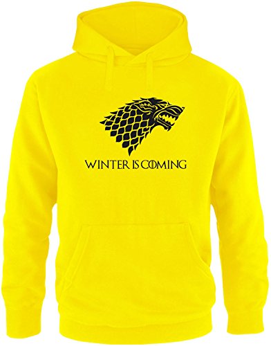 EZYshirt® Game of Thrones | Winter is Coming | Schattenwolf Herren Hoodie von Ezyshirt