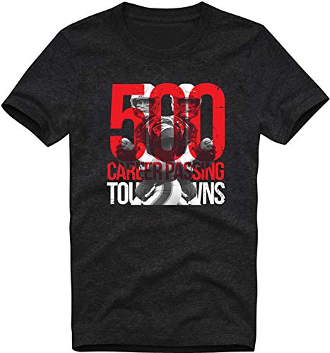 EZYshirt® Tom Brady 500 Touchdowns | He`s a Legend Herren T-Shirt Organic Cotton Rundhals Premium Shirt | Bio Baumwolle T-Shirt | Herren Shirt von Ezyshirt