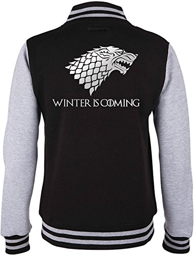 EZYshirt® Winter is comig | GOT | Game of Thrones Kinder College Jacke von Ezyshirt