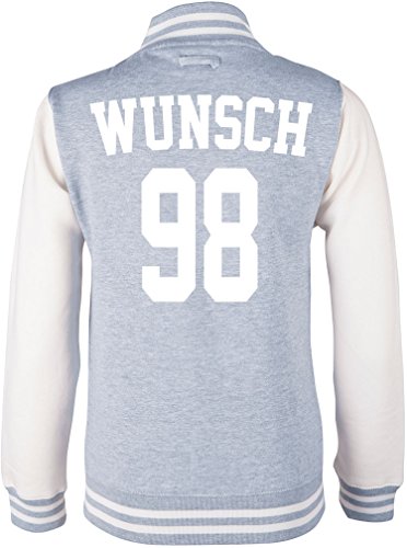 EZYshirt® Wunschname und Nummer | Damen | Herren | Kinder Superstar College Jacke von Ezyshirt