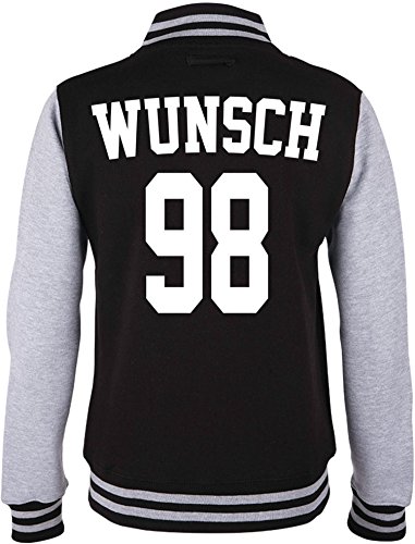 EZYshirt® Wunschname und Nummer | Damen | Herren | Kinder Superstar College Jacke von Ezyshirt