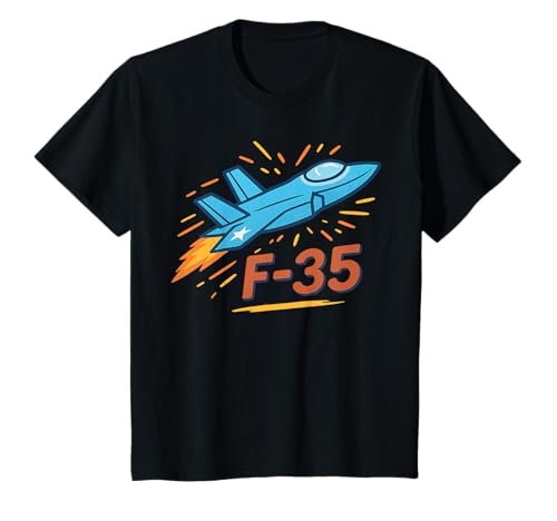 Kinder F-35 T-Shirt Kinder F-35 T-Shirt von F-35 Airplane Shirts for Kids and Adults