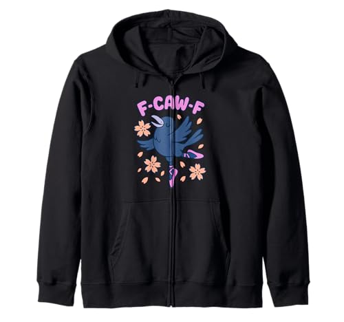 F Caw F Damen Crow F-Caw-F Schwarzer Vogel FCAWF Rabe Kapuzenjacke F Caw F Damen Crow F-Caw-F Schwarzer Vogel FCAWF Rabe Kapuzenjacke von F Caw Caw F Crow Merch Store
