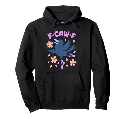 F Caw F Damen Crow F-Caw-F Schwarzer Vogel FCAWF Rabe Pullover Hoodie F Caw F Damen Crow F-Caw-F Schwarzer Vogel FCAWF Rabe Pullover Hoodie von F Caw Caw F Crow Merch Store