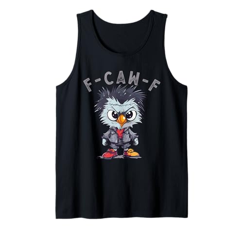 F-Caw-F Funny Chicken FCAWF Humour Quote Baby Rooster Meme Tank Top von F-Caw-F Chicken Funny Sarcastic Cool Meme Joke Tee