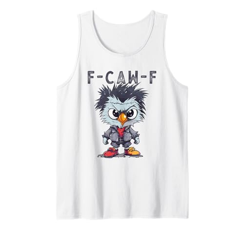F-Caw-F Funny Chicken FCAWF Humour Quote Baby Rooster Meme Tank Top von F-Caw-F Chicken Funny Sarcastic Cool Meme Joke Tee