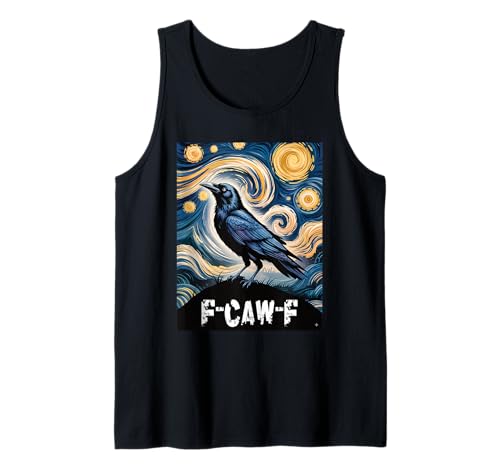 F-Caw-F Schwarze Krähe Sternennacht Männer Frauen Teens Lustig Tank Top F-Caw-F Schwarze Krähe Sternennacht Männer Frauen Teens Lustig Tank Top von F Caw F Streetwear
