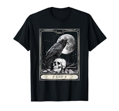 Halloween Tarotkarte F Caw F Black Bird F-Caw-F Krähe Männer T-Shirt Halloween Tarotkarte F Caw F Black Bird F-Caw-F Krähe Männer T-Shirt von F-Caw-F Tarot Cards Halloween Art Crow Lover Women
