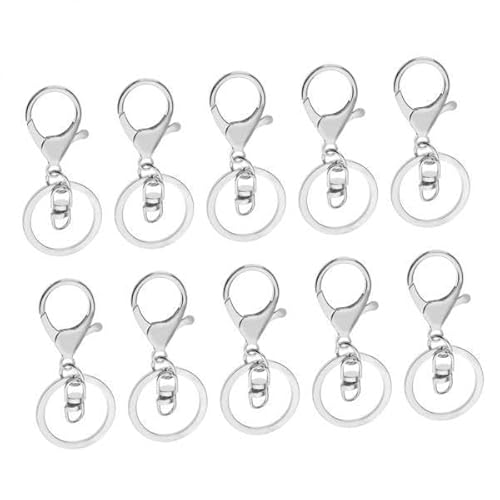 F Fityle 10x 10 Stücke Aus Aus Schlüsselanhänger, Carabiner Clip Keychains Swivel Clips Schlüsselanhänger für Frauen von F Fityle