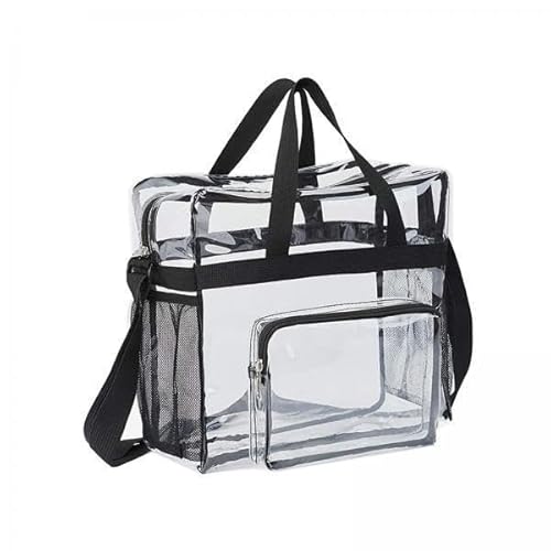 F Fityle 2X Klare Umhängetasche Klare Taschen Frauen Beutel Verstellbarer Riemen Tragbar Vielseitig Transparente Handtasche PVC Tasche für Musik Festival Reise von F Fityle