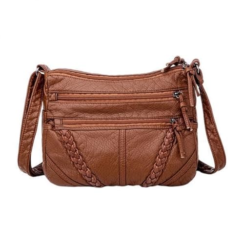 F Fityle 2X Umhängetasche für Frauen Verstellbarer Riemen PU Crossover Lady Handtasche Kleine Casual Geldbörse von F Fityle