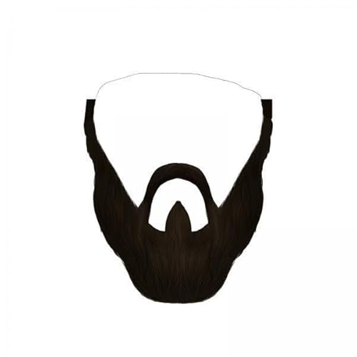 F Fityle 2x Gefälschter Schnurrbart Gefälschter Bart Kostüm Make Up Gefälschtes Gesicht Bart Halloween Bühnenaufführung für Frauen Männer Partyzubehör Cosplay von F Fityle